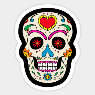 dia de los muertos Sugarhead Sticker